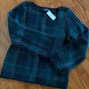 NWT Ann Taylor Plaid Sweater